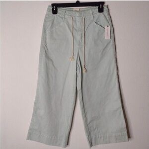 Anthropologie Light Green Cropped Pants